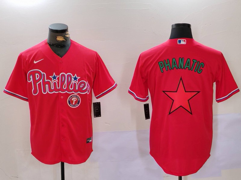Men Philadelphia Phillies Blank Red Game 2024 Nike MLB Jersey style 9123